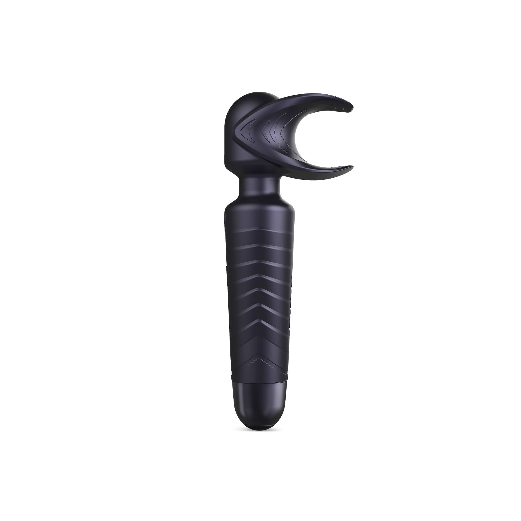 Masturbator Vibrator Manwan MAN.WAND EVO Black Plum, great for couples, vibrating fellatio