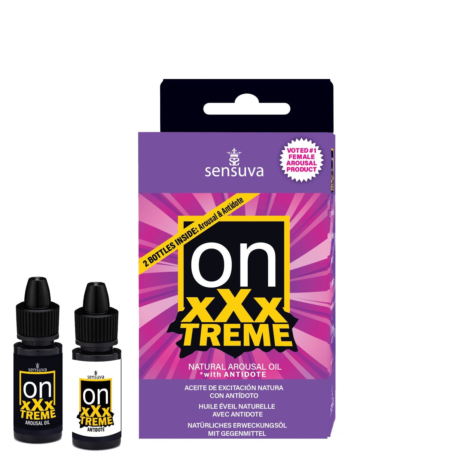 Sensuva On xXxTREME Arousal Oil (5 ml) with Antidote (5 ml) + antidote