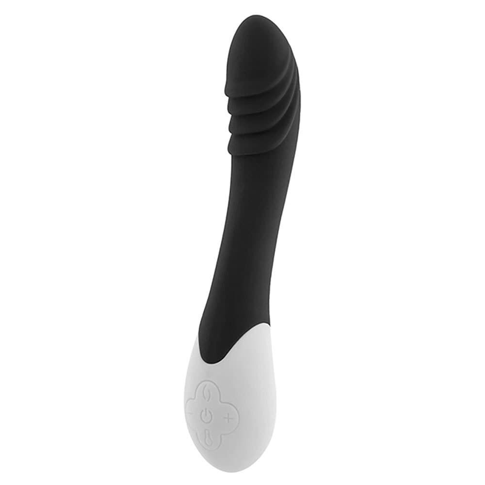 Вібратор S Pleasures Premium Phoenix, для точки G, чорний, водостійкий, 16 видів вібрації, нагрів