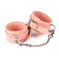Liebe Seele Dark Candy Pink Ankle Cuffs, detachable chain