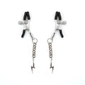 Liebe Seele Lightning Nipple Clamps Silver, lightning pendant