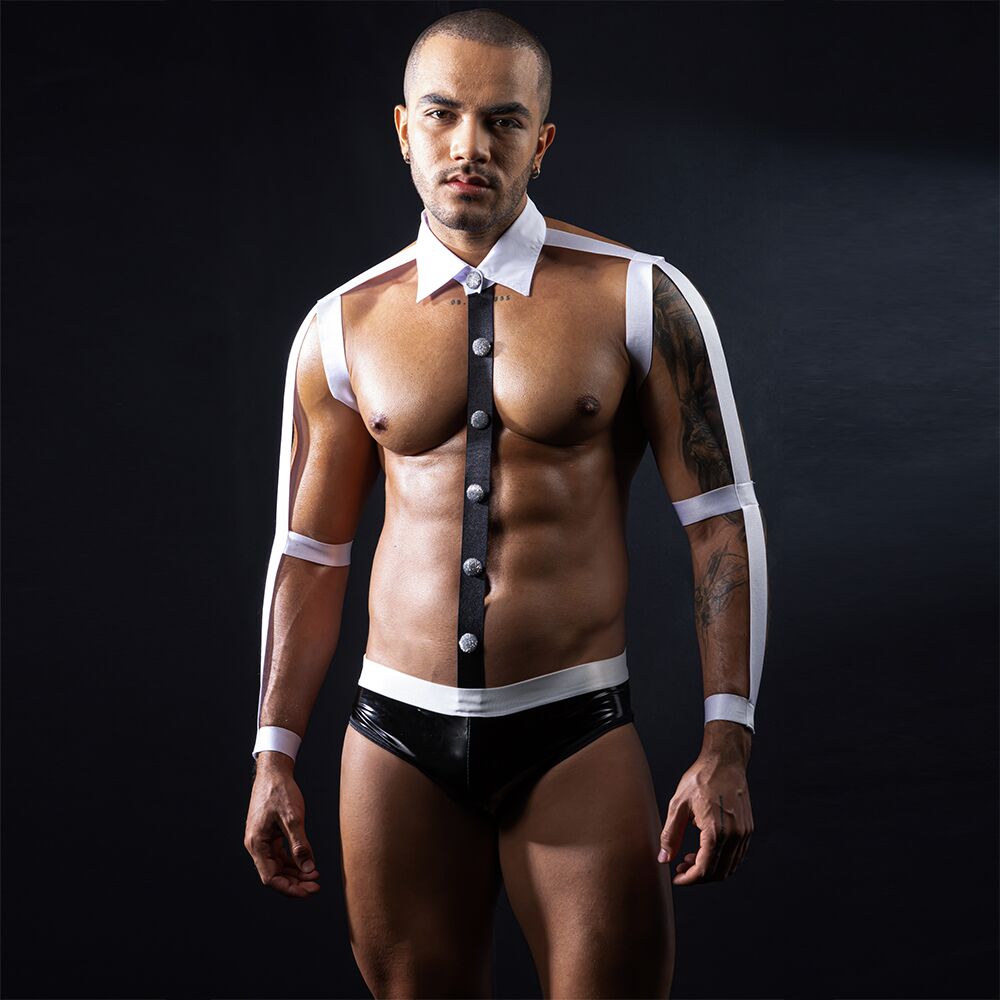 Men's Erotic Waiter Costume JSY 9139 One Size