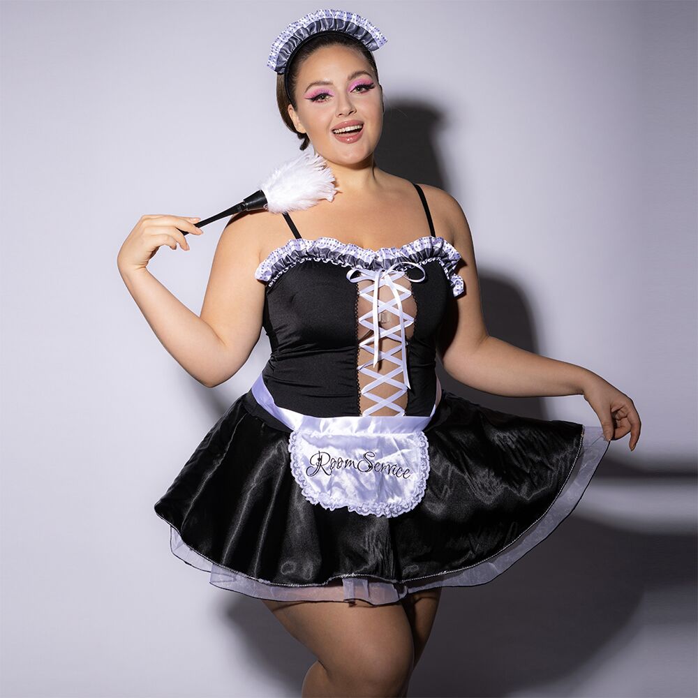 Erotic Maid Costume JSY P61110 Plus Size