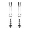 Затискачі для сосків Bedroom Fantasies: Nipple Clamps with Beaded Chain - Silver