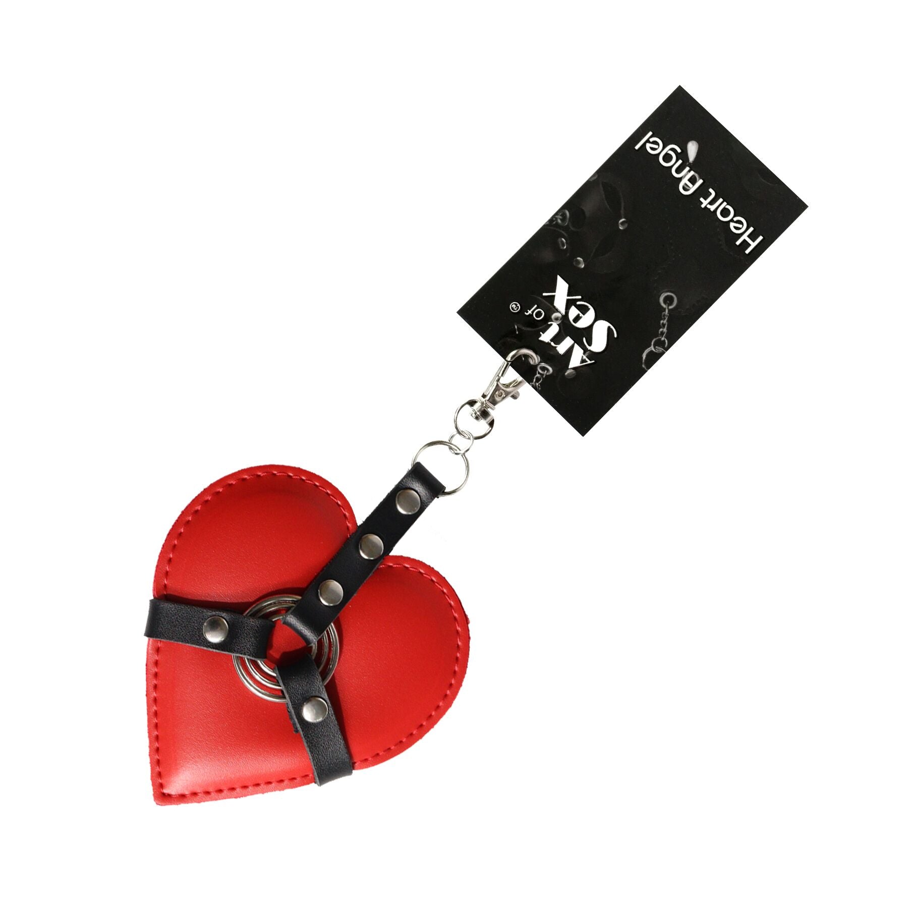 Keychain with carabiner for keys Art of Heart Angel, Red