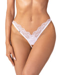 Obsessive Arrowel White crotchless lace thong S/M