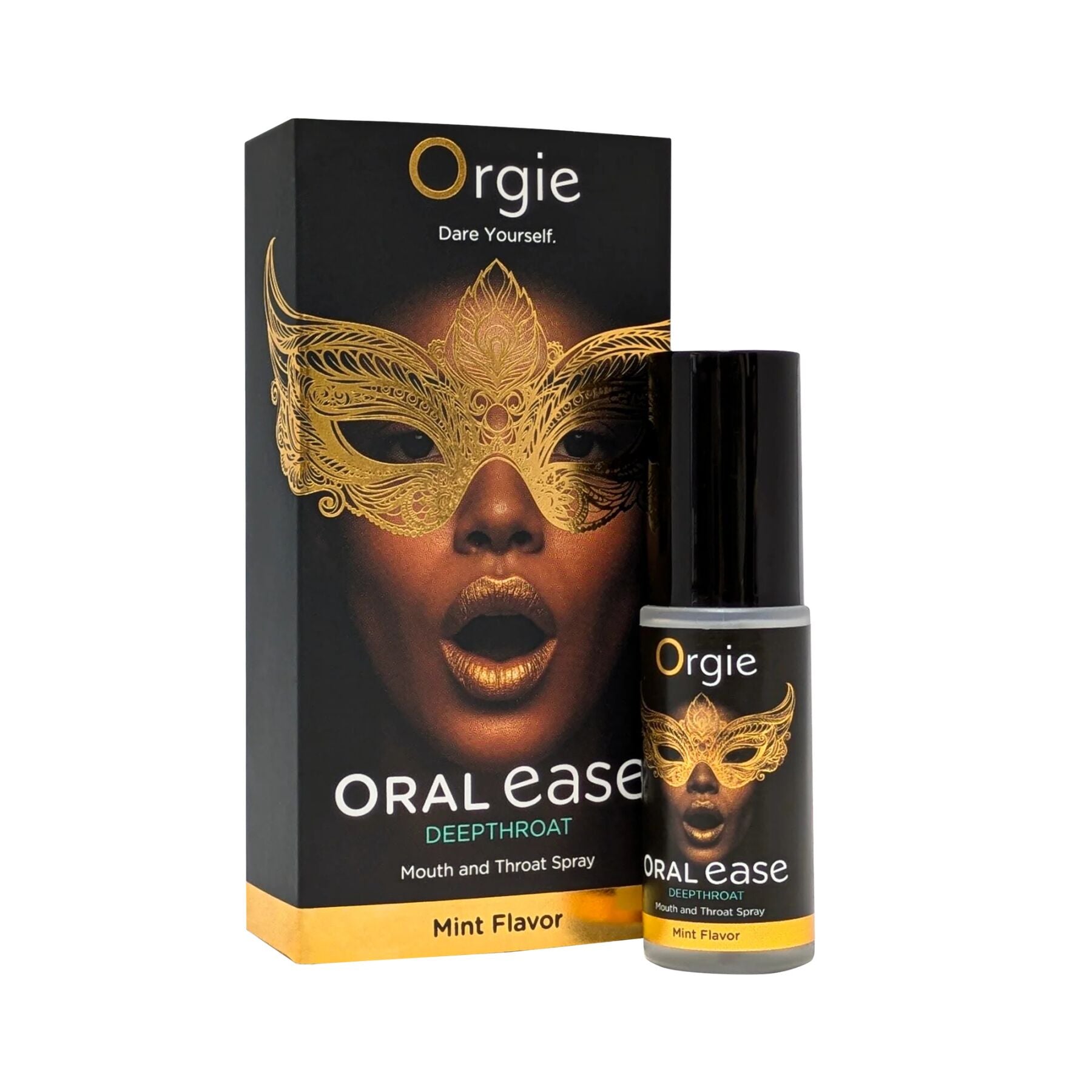 Orgie – Oral Ease Deepthroat Spray (15 ml), Mint, Anesthetic-Free