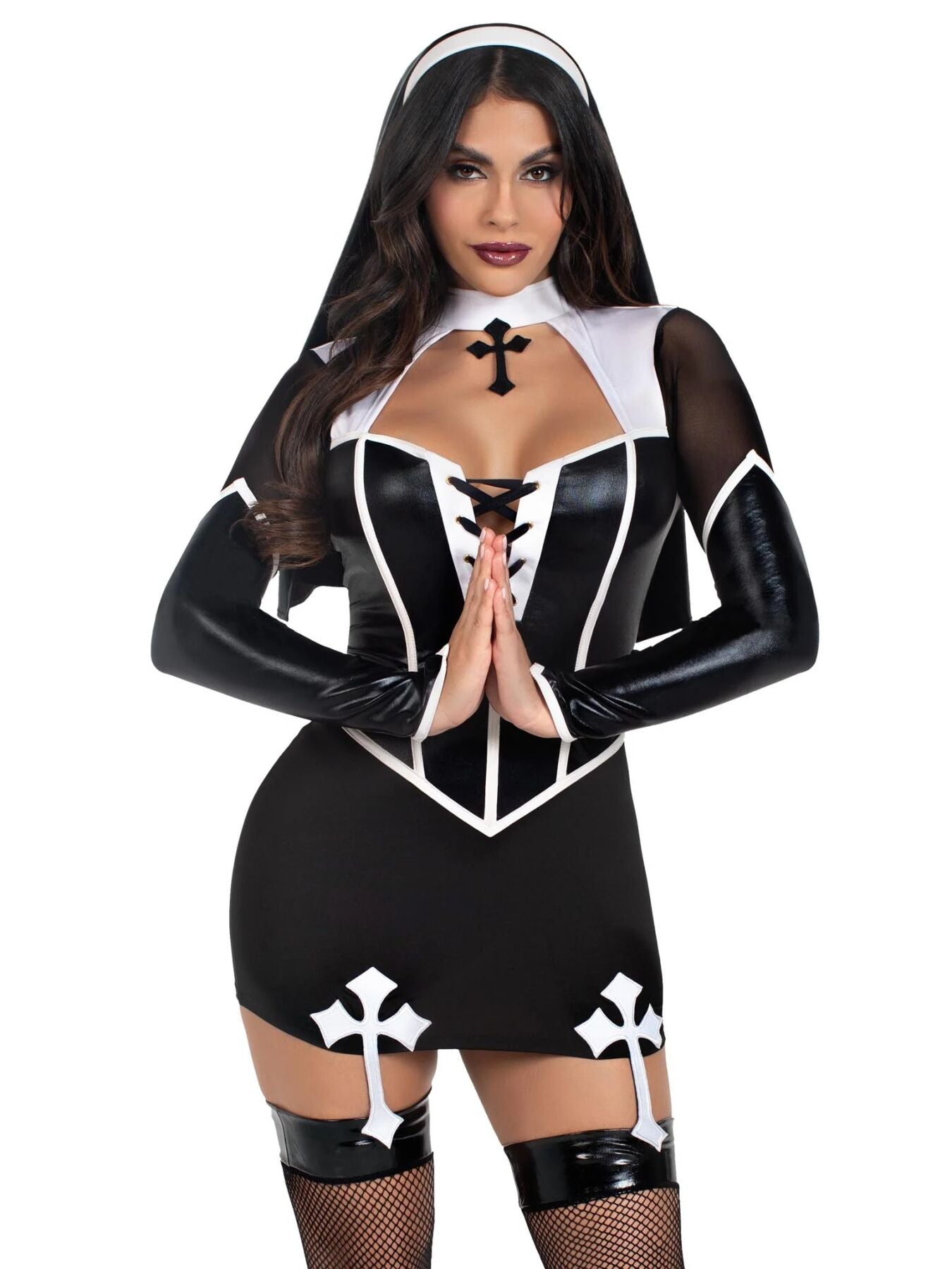 Nun costume Leg Avenue Holy Hottie Dress M