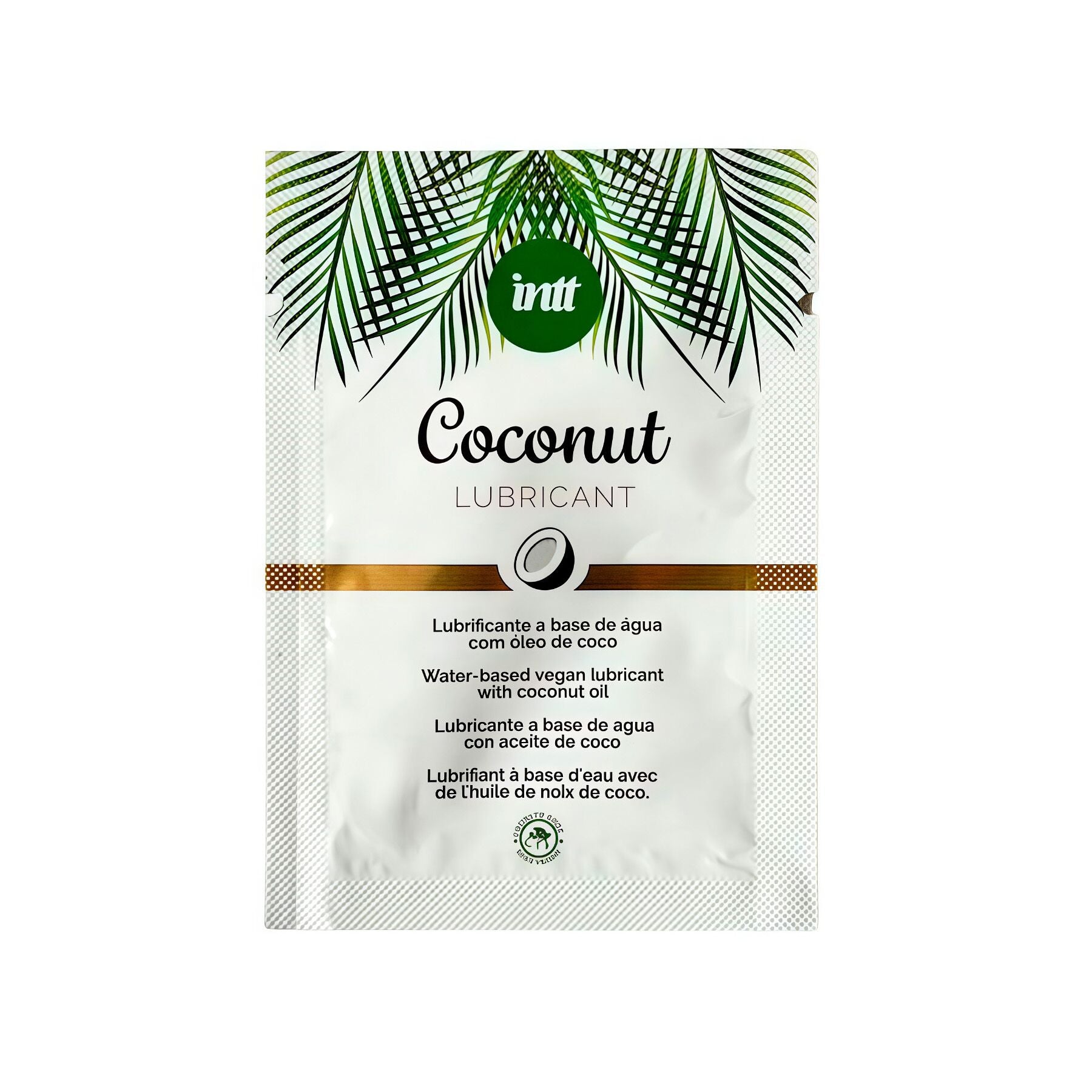 Пробник доглядального лубриканта Intt Coconut з кокосовою олією на водній основі (2 мл)