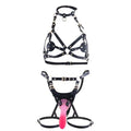 Harness with a strap-on LOCKINK SEVANDA Queen Sheba Set with Pink Dildo