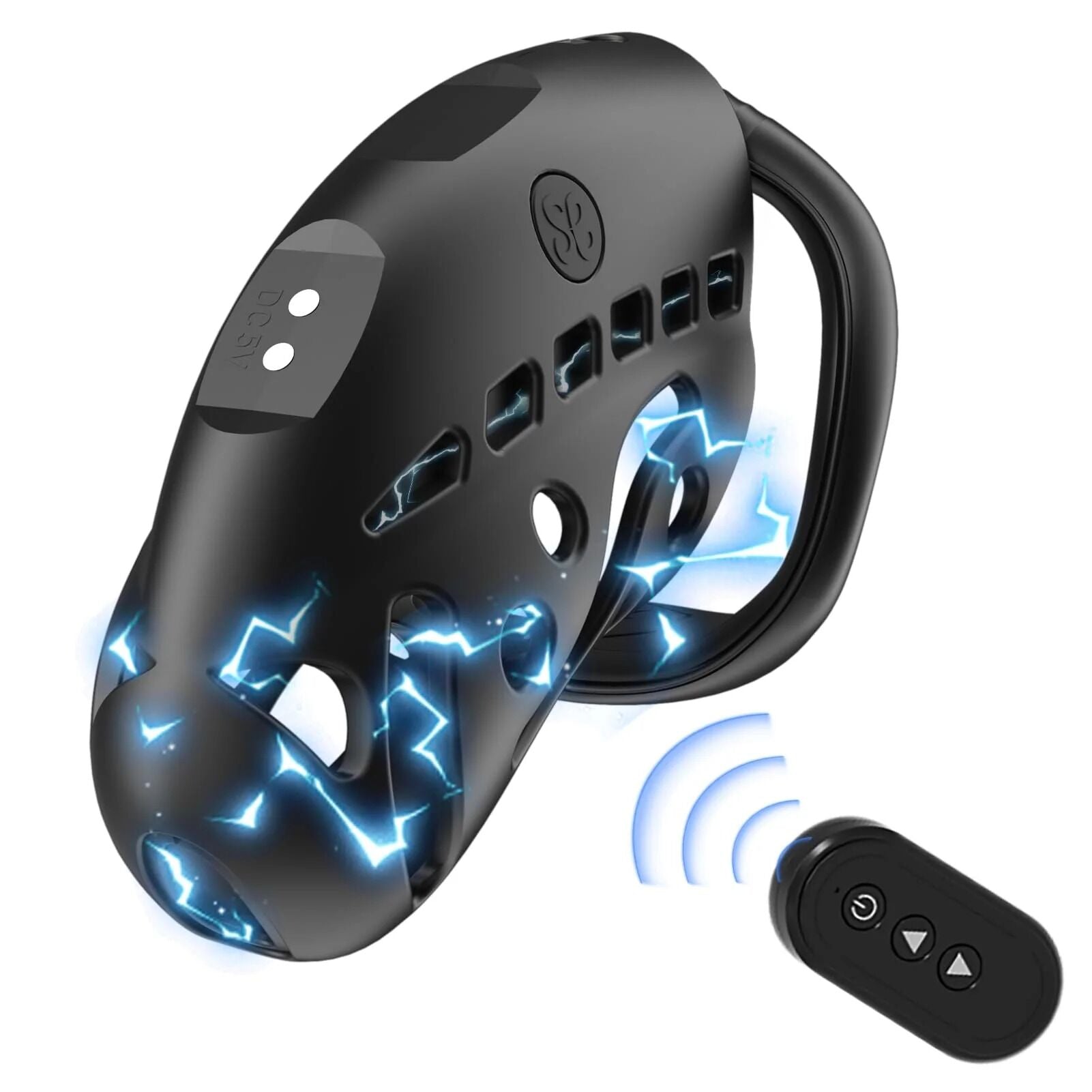 LOCKINK SEVANDA Nautilus Estim Chastity Cage with Electro-Stimulation