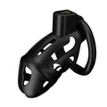 LOCKINK SEVANDA Plastic Penis Chastity Cage, Black, 3 Rings of Different Sizes