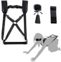 BDSM set LOCKINK YEAHWOW Black Doggy Style Saddle set