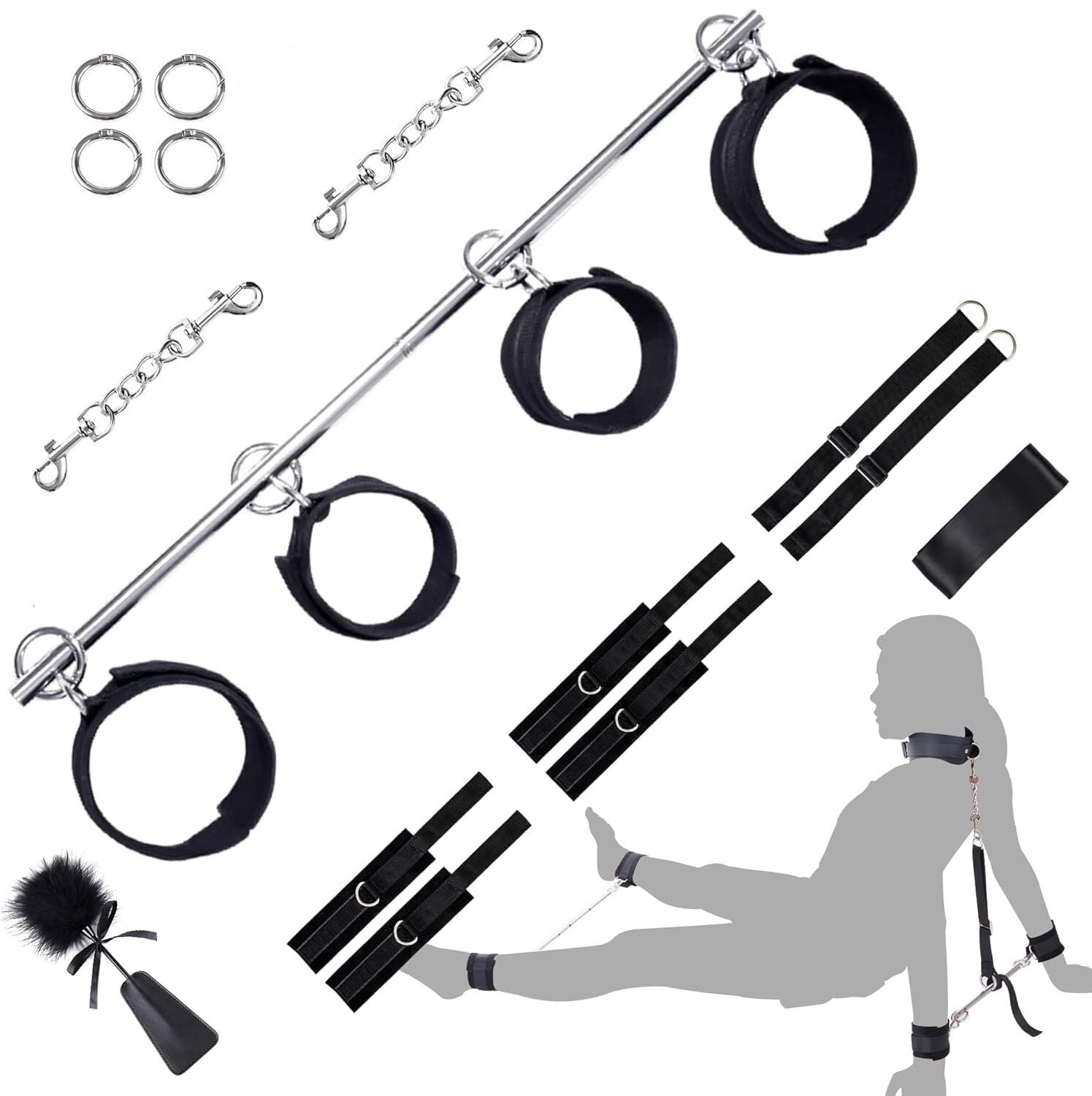 BDSM set LOCKINK YEAHWOW Door Swing & Leg Spreader Bondage set