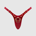 Трусики для страпона Strap-On-Me Leatherette Harness Fabulous - One Size - Red Glossy