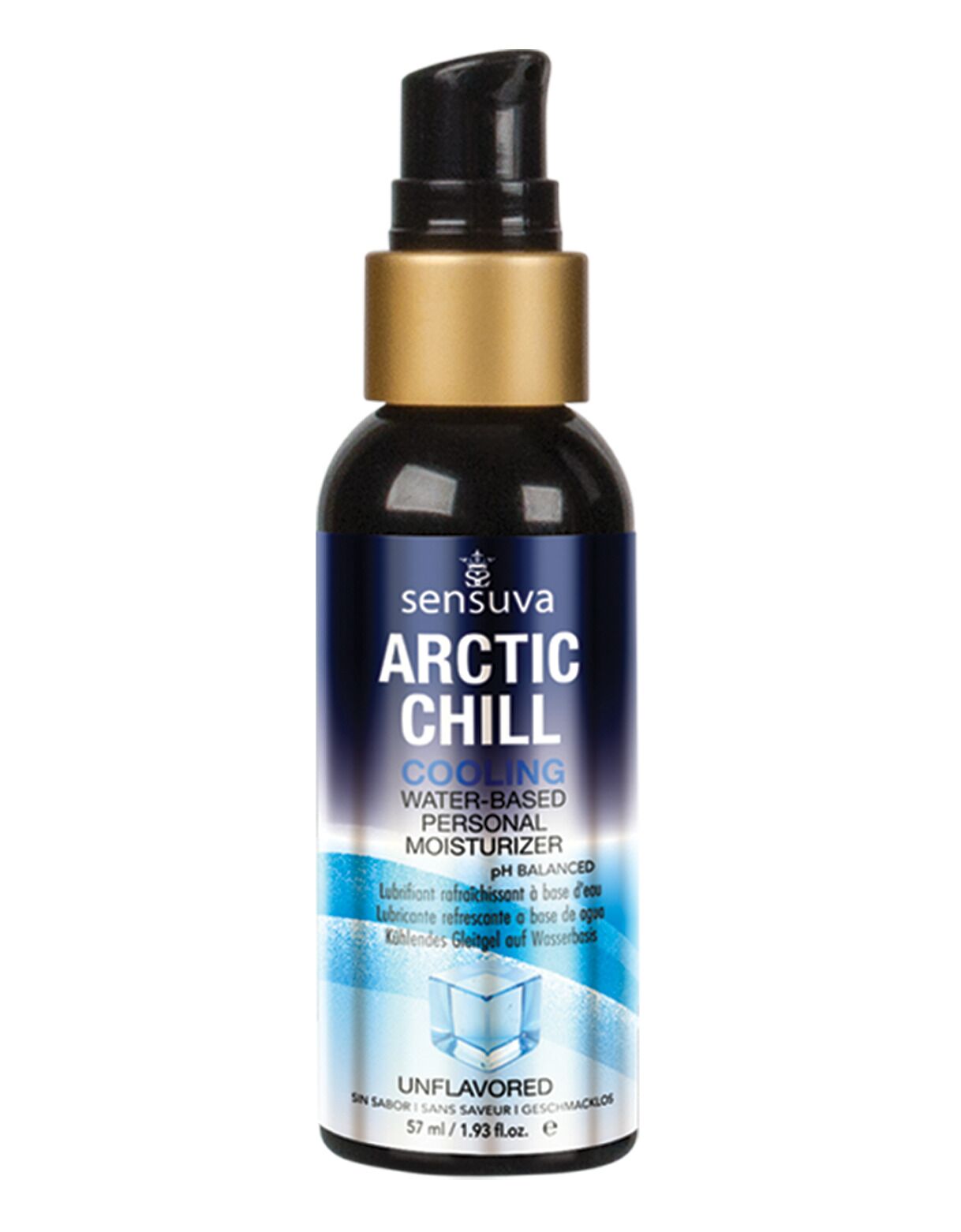 Sensuva - Arctic Chill Cooling Water-Based Lubricant (57 ml), Glycerin and Paraben-Free
