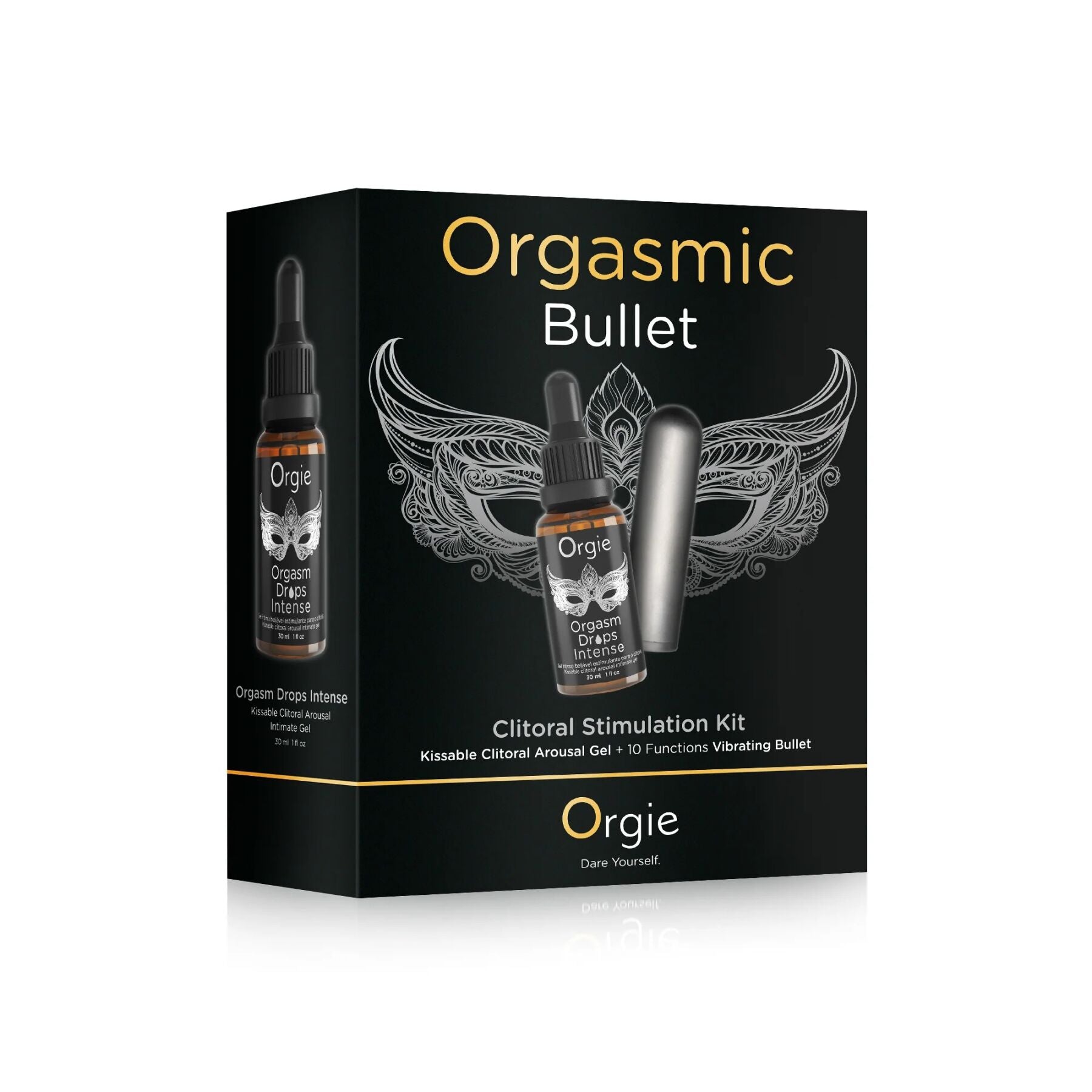 Набір Orgie Orgasmic Bullet: збуджувальні краплі та віброкуля