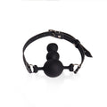 Silicone Gag Art of Sex - Balls, Eco-Leather, Black