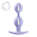 Анальні кульки Fun Factory B BALLS DUO Purple, ефект вібрації, діаметр 3,2 та 3,6 см