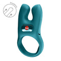 Erection Vibrating Ring with Double Clitoral Stimulation Fun Factory NŌS CLASSIC Bottle Green, 2 motors