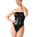 Art of Sex - Jazz Lacquer Bodysuit, black with holographic effect, size S