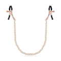 Nipple Clamps with Pearl Chain Rosy Gold - Nipple Clamps Pearls