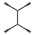 Rosy Gold Hand and Foot Restraints for Bed - Under-Mattress Restraint Set