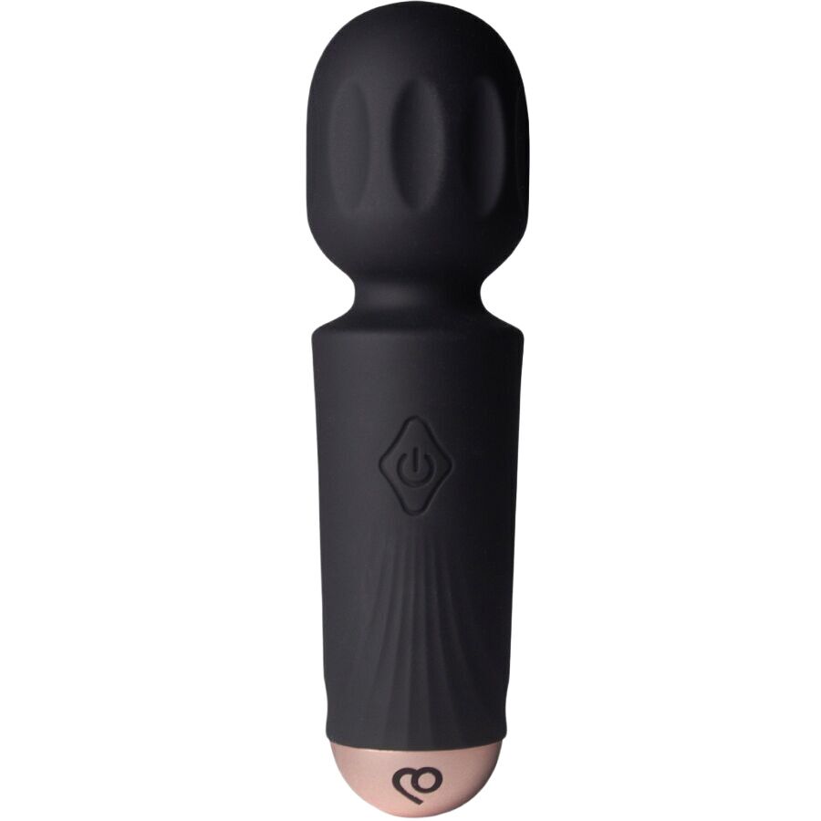 Vibrating Massager Rocks Off Mini Wand Black Tulip, 16 modes