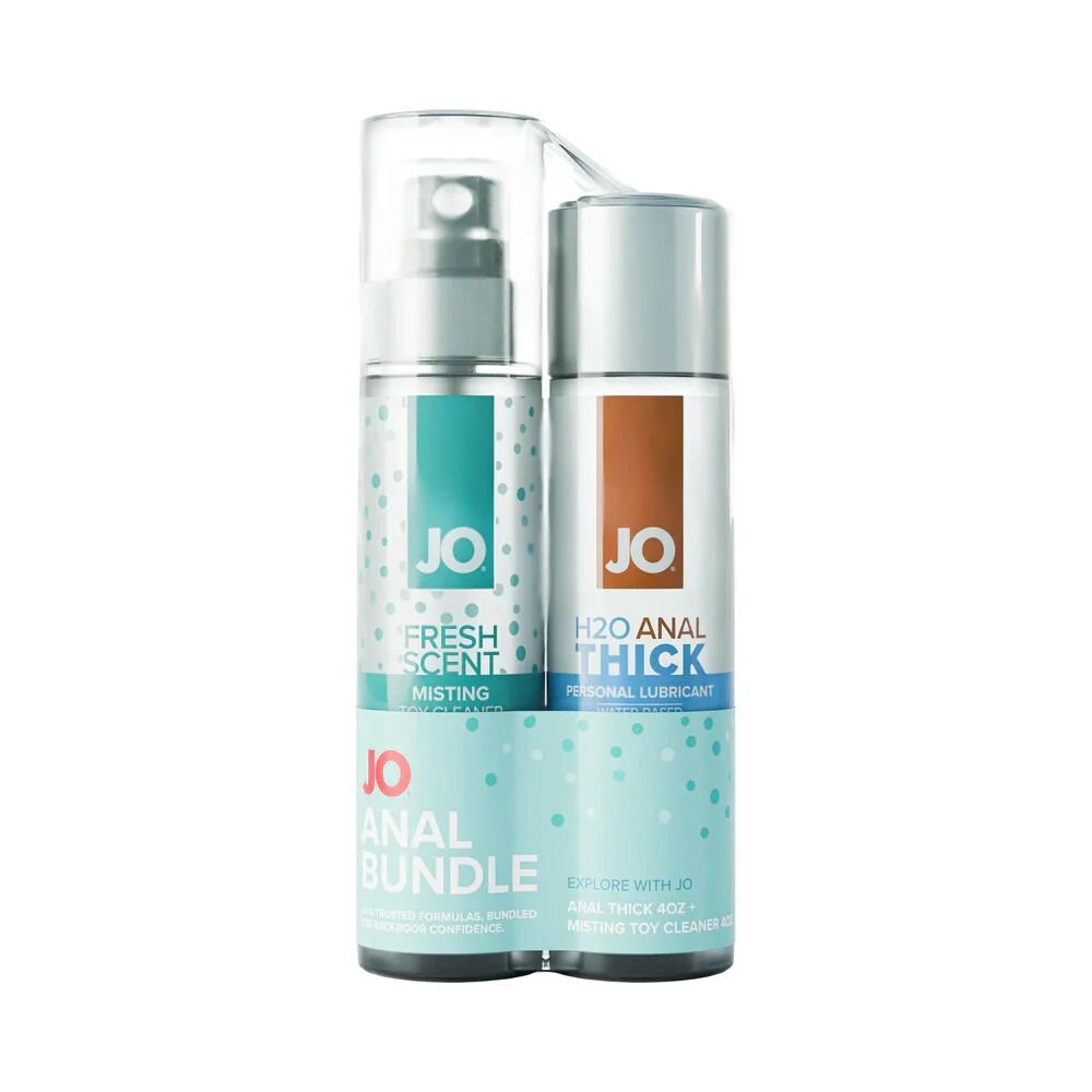 JO Anal Bundle - Anal Thick 120ml + Misting Toy Cleaner 120ml