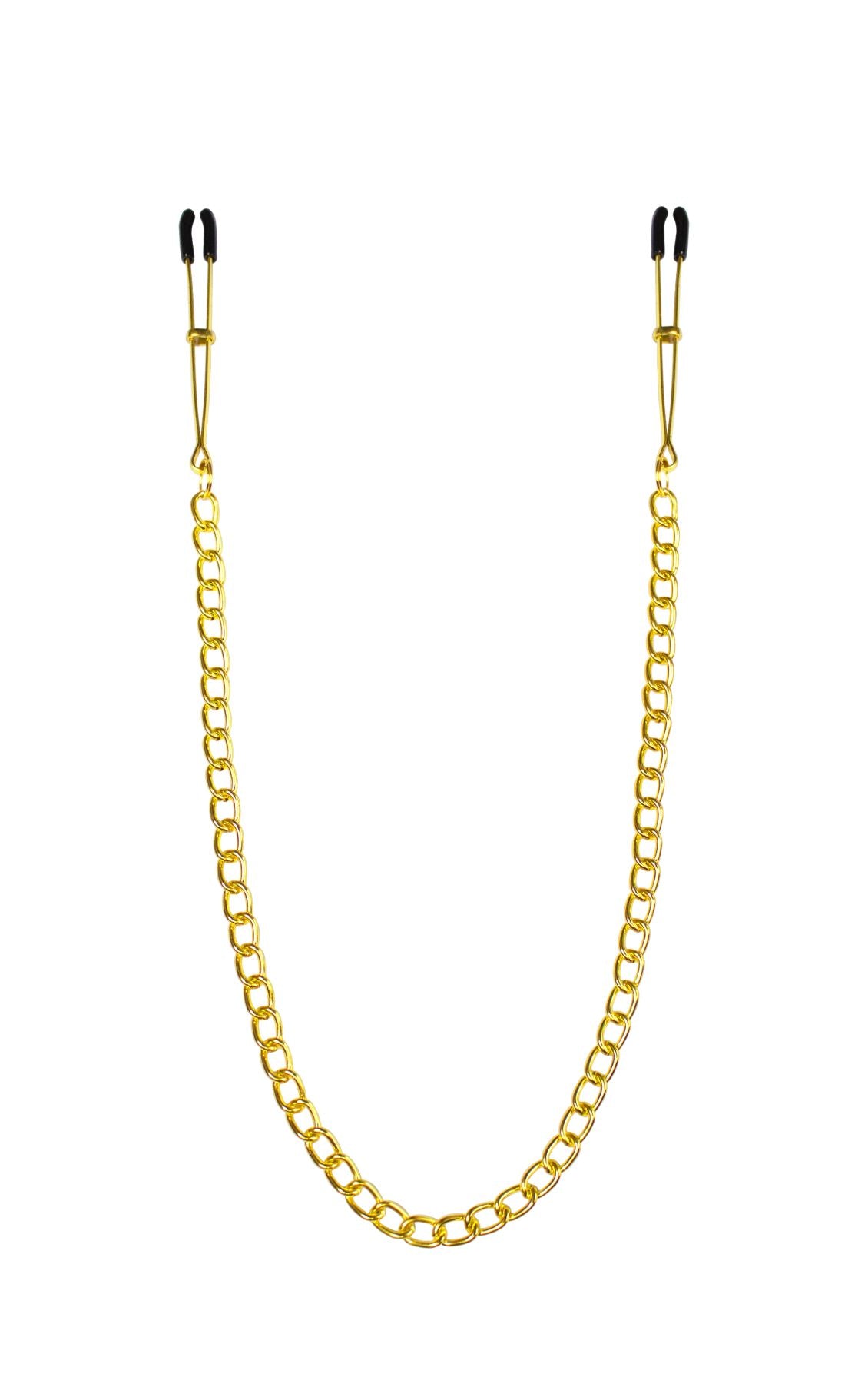 Feral Feelings - Chain Thin nipple clamps, gold/black