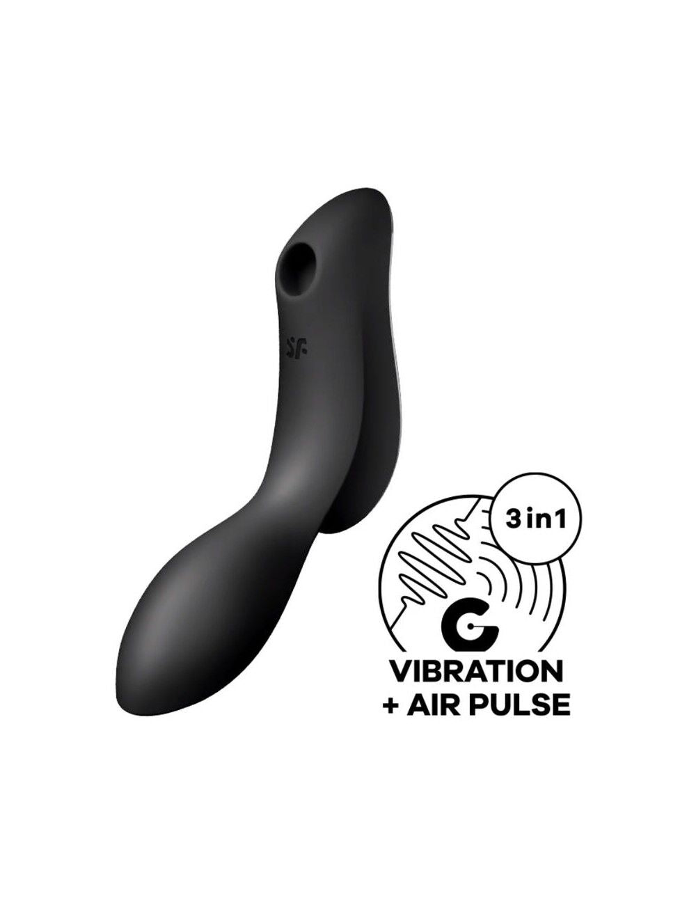 Satisfyer Curvy Trinity 2 Black Vibrating Vacuum Stimulator