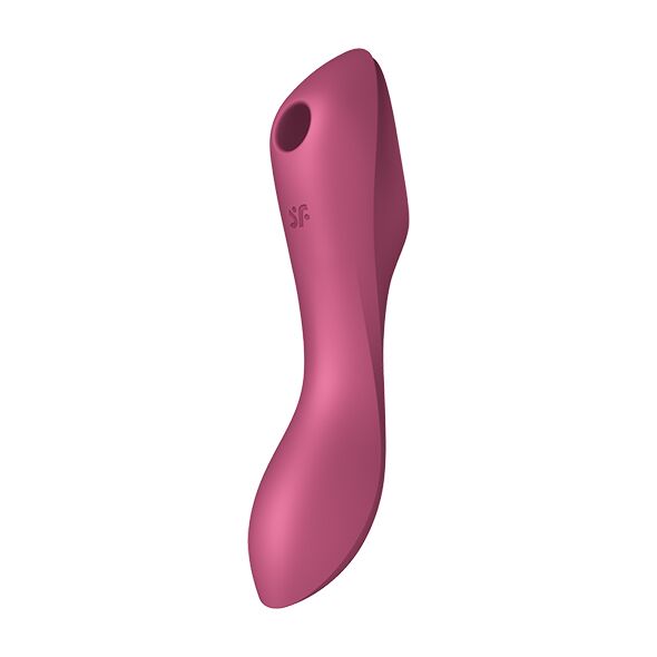 Satisfyer Curvy Trinity 3 Red Vibrating Vacuum Stimulator