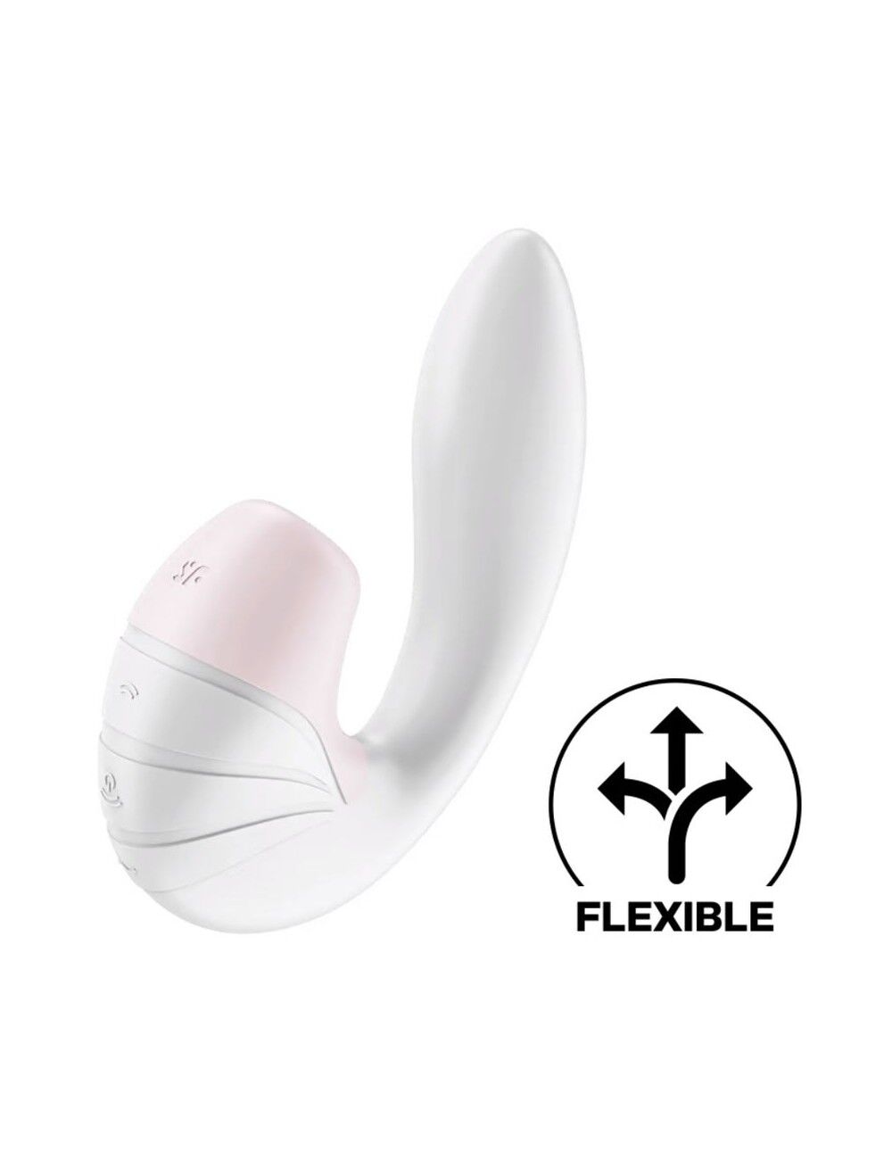 Satisfyer Supernova White Vacuum Vibrator, 2 Shaft Positions