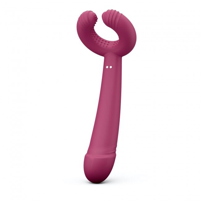 Vibrator for Couples Love To Love PLEASE ME - PLUM STAR with three motors, flexible