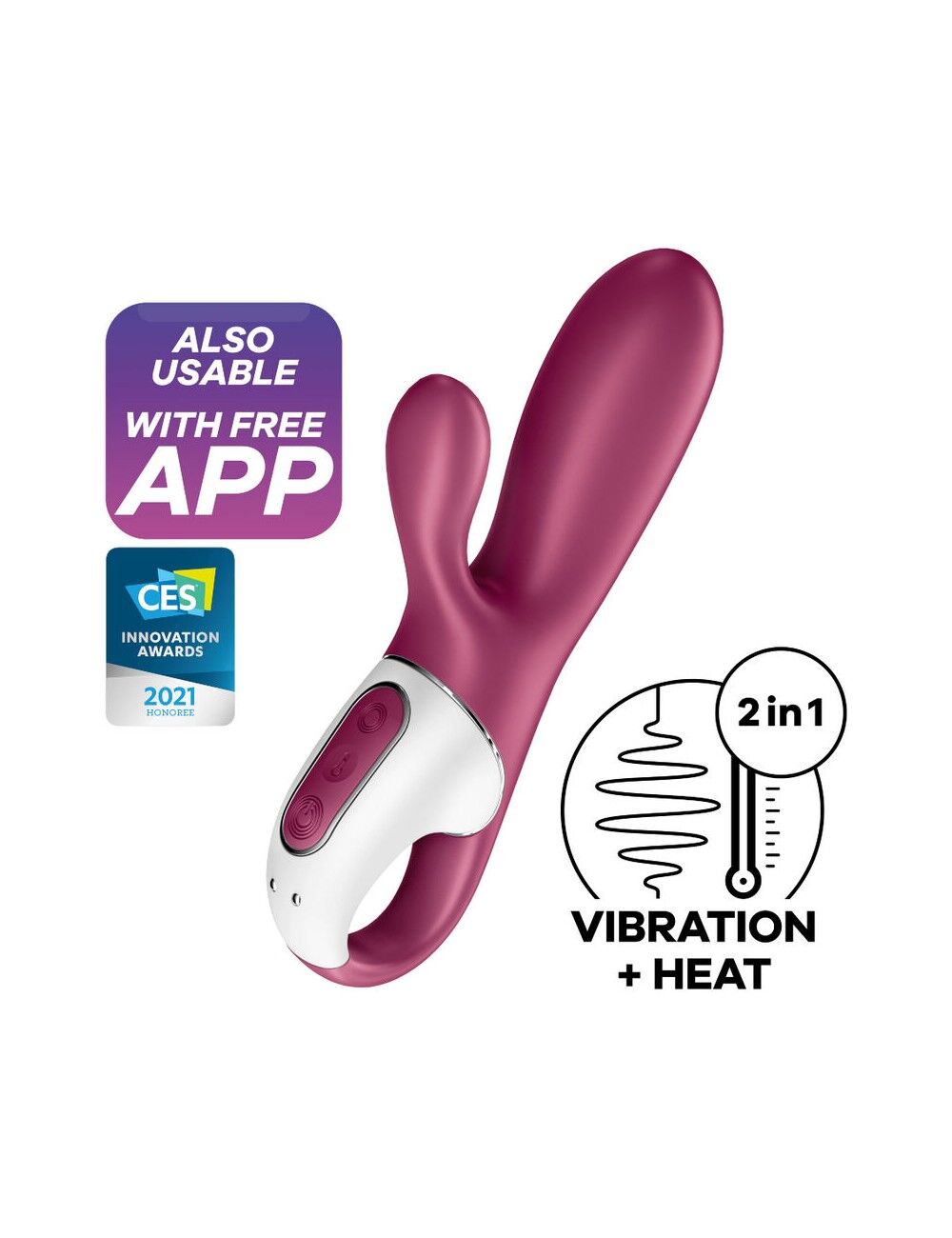 Smart vibrator rabbit with heating Satisfyer Hot Bunny