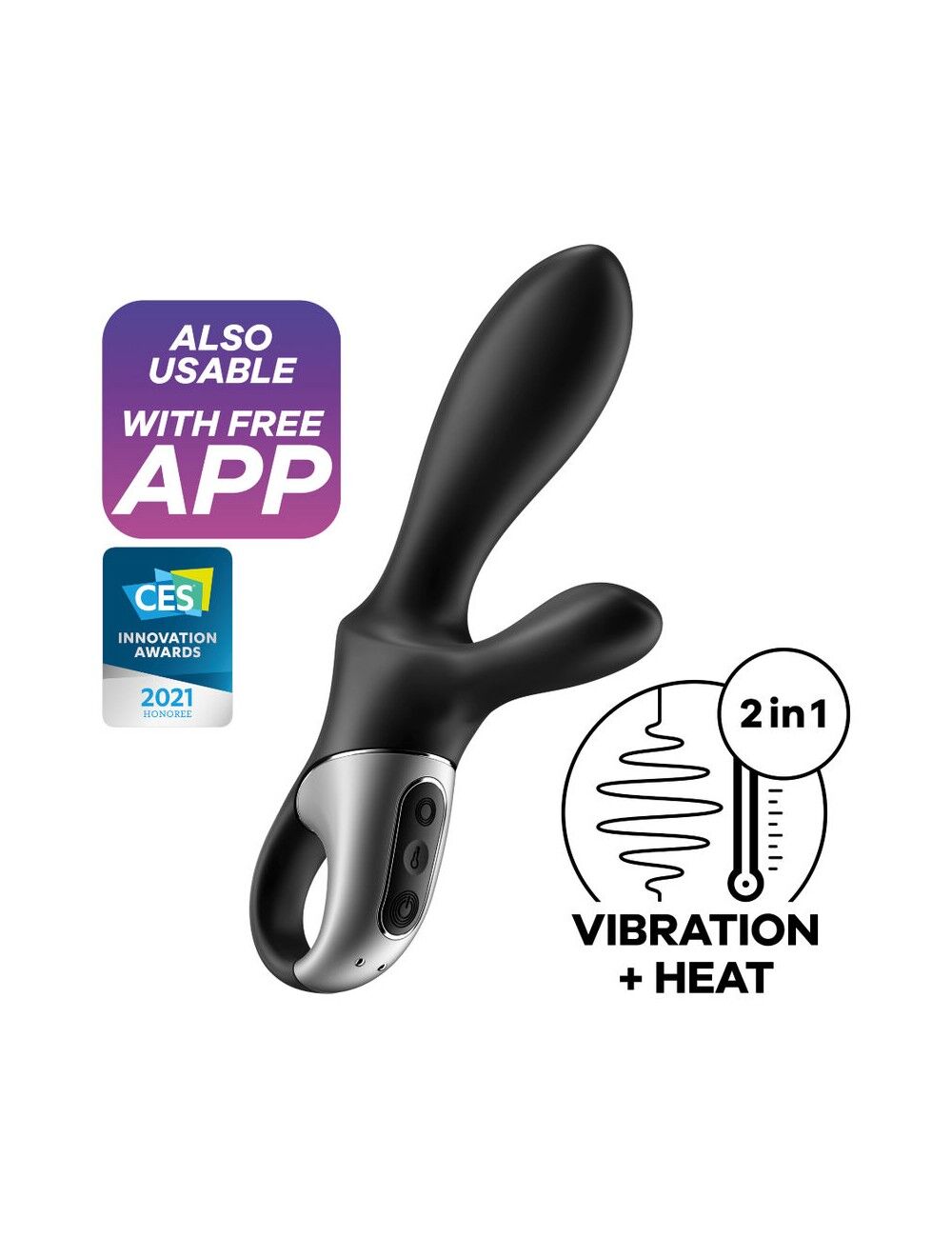 Satisfyer Heat Climax + Universal Smart Vibrator with Heating Function