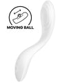 Vibrator with Pearl G-Spot Stimulation Satisfyer Rolling Pleasure White